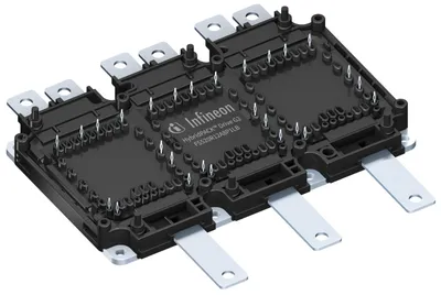 This HybridPACK™ Drive G2 module is a very compact six-pack power module (1200V/520A) with enhanced package optimized for hybrid and electric vehicles.