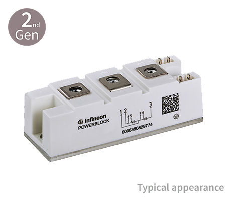 34 mm Thyristor/Thyristor Module with 1600 V in solder bond technology