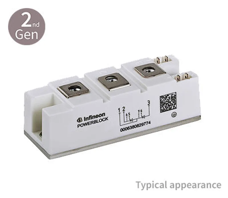 34 mm Thyristor/Thyristor Module with 1800 V in solder bond technology