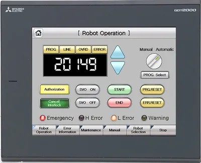 GT2308-VTBA Mitsubishi GOT HMI 8.4"