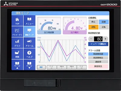GT2107-WTBD Mitsubishi GOT HMI 7" Wide