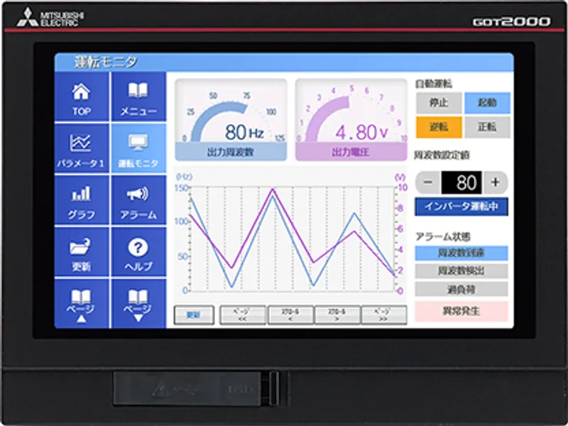 GT2107-WTBD Mitsubishi GOT HMI 7" Wide