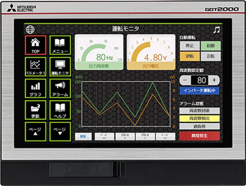 GT2107-WTSD Mitsubishi GOT HMI 7" Wide