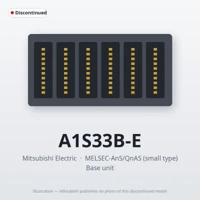 A1S33B-E Mitsubishi MELSEC-AnS Base unit