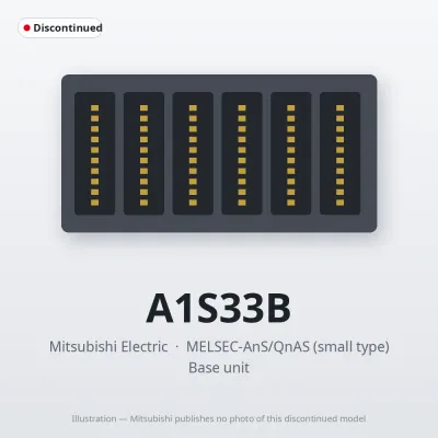 A1S33B Mitsubishi MELSEC-AnS Base unit