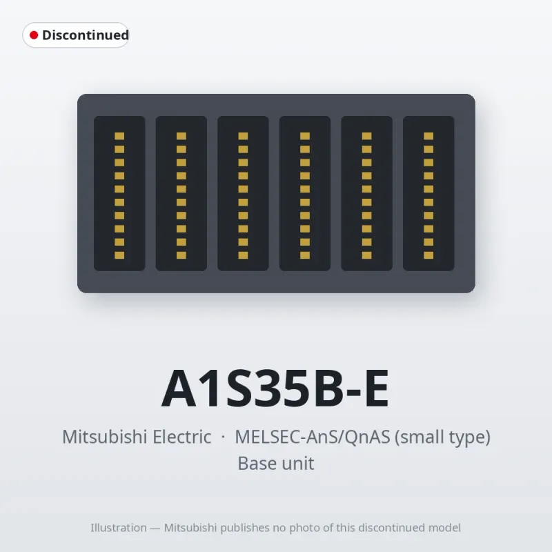 A1S35B-E Mitsubishi MELSEC-AnS Base unit
