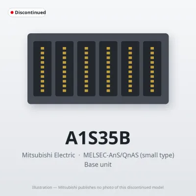A1S35B Mitsubishi MELSEC-AnS Base unit