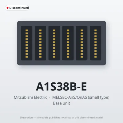 A1S38B-E Mitsubishi MELSEC-AnS Base unit