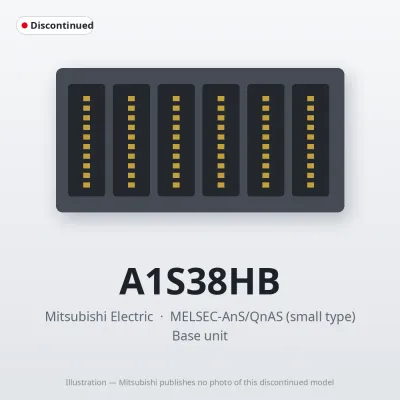 A1S38HB Mitsubishi MELSEC-AnS Base unit