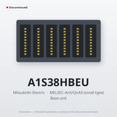 A1S38HBEU Mitsubishi MELSEC-AnS Base unit