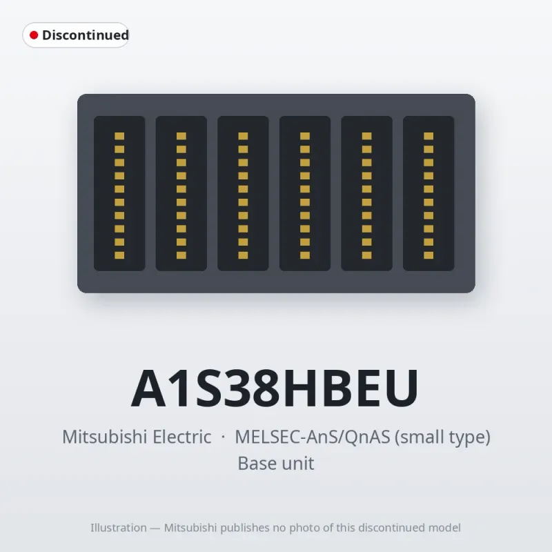 A1S38HBEU Mitsubishi MELSEC-AnS Base unit