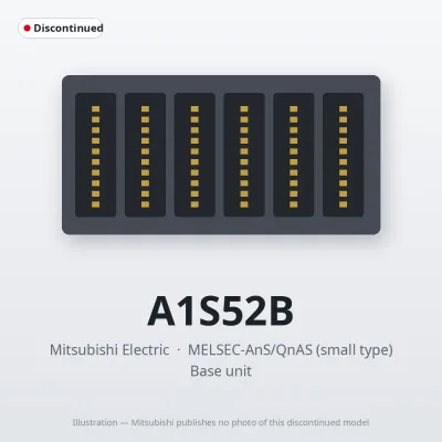 A1S52B Mitsubishi MELSEC-AnS Base unit