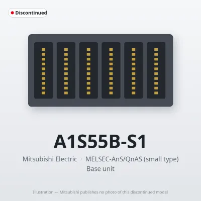A1S55B-S1 Mitsubishi MELSEC-AnS Base unit
