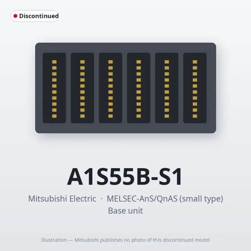 A1S55B-S1 Mitsubishi MELSEC-AnS Base unit