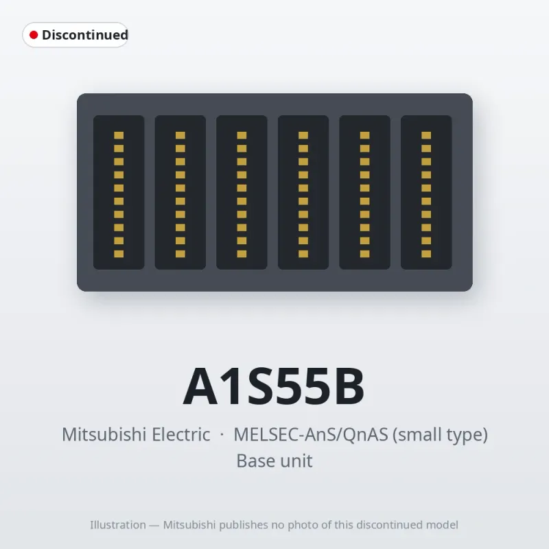 A1S55B Mitsubishi MELSEC-AnS Base unit