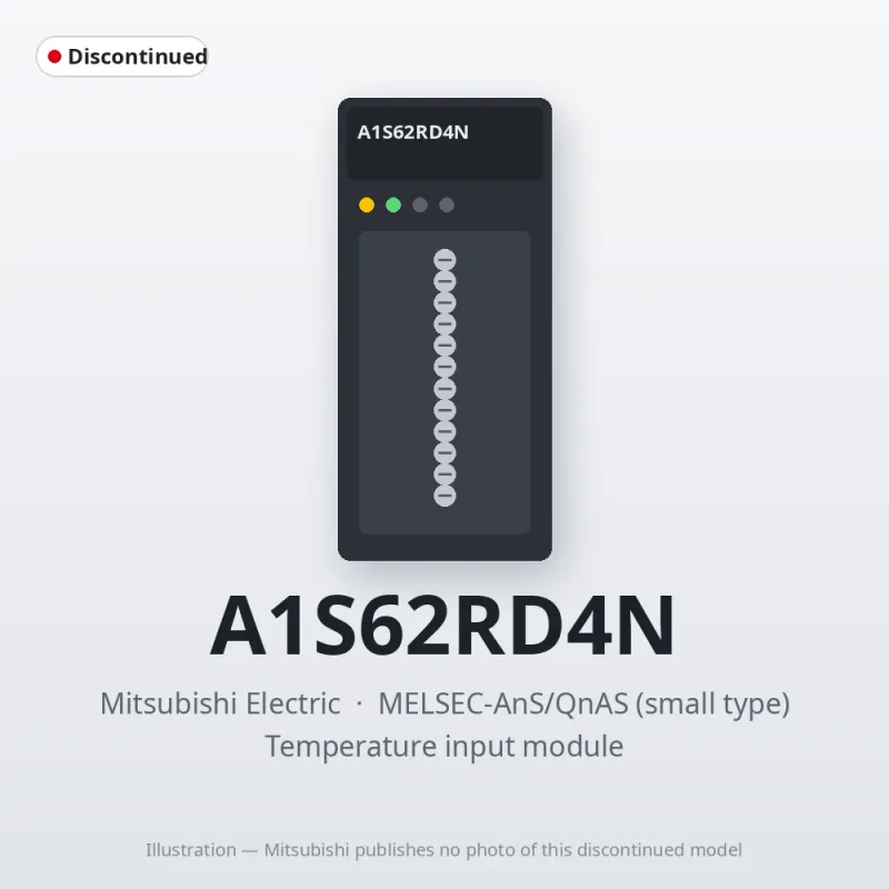 A1S62RD4N Mitsubishi MELSEC-AnS Temperature input module