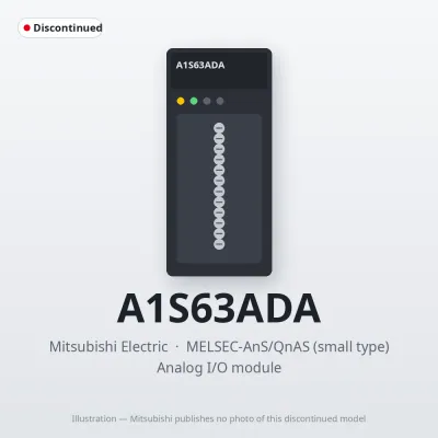 A1S63ADA Mitsubishi MELSEC-AnS Analog I/O module