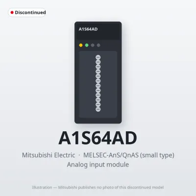 A1S64AD Mitsubishi MELSEC-AnS Analog input module