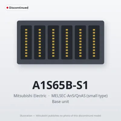 A1S65B-S1 Mitsubishi MELSEC-AnS Base unit