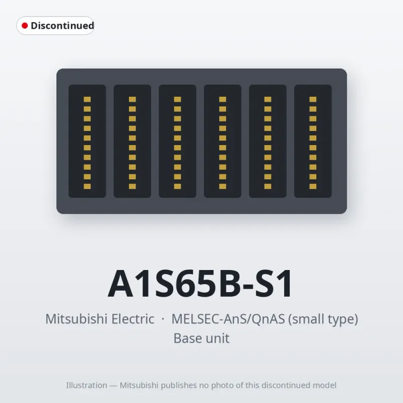 A1S65B-S1 Mitsubishi MELSEC-AnS Base unit