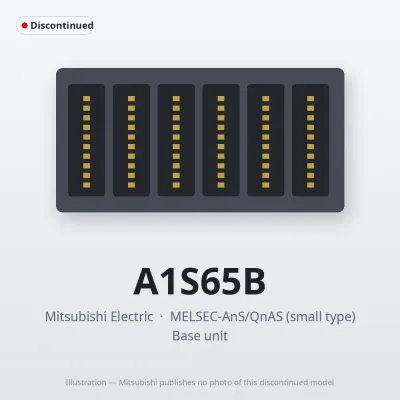 A1S65B Mitsubishi MELSEC-AnS Base unit