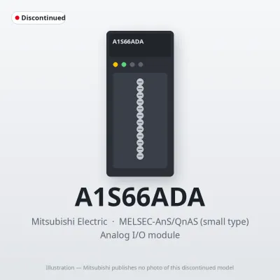 A1S66ADA Mitsubishi MELSEC-AnS Analog I/O module