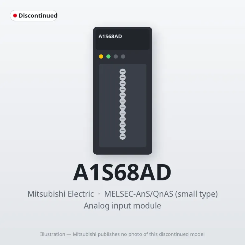 A1S68AD Mitsubishi MELSEC-AnS Analog input module