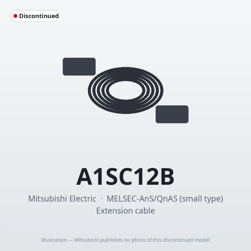 A1SC12B Mitsubishi MELSEC-AnS Extension cable