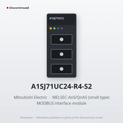 A1SJ71UC24-R4-S2 Mitsubishi MELSEC-AnS MODBUS interface module