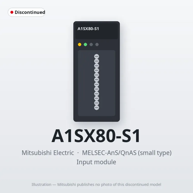 Mitsubishi Electric A1SX80-S1 – Mitsubishi MELSEC-AnS Input module