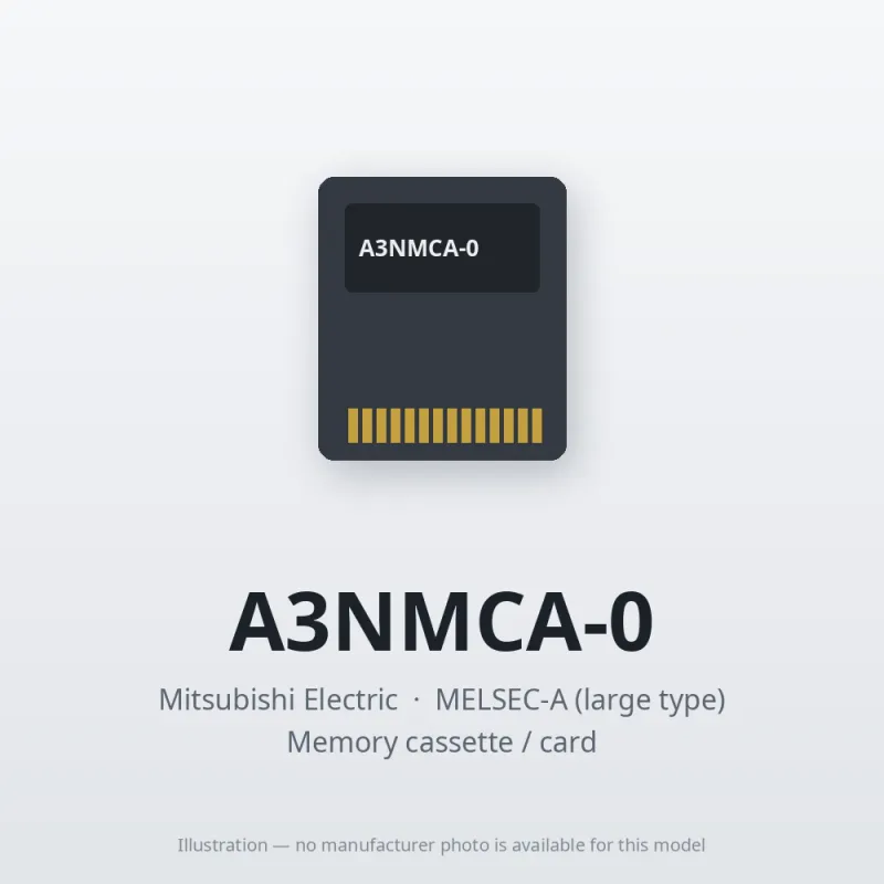 Mitsubishi Electric A3NMCA-0 – Mitsubishi MELSEC-A Memory cassette / card