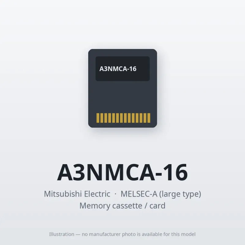 Mitsubishi Electric A3NMCA-16 – Mitsubishi MELSEC-A Memory cassette / card