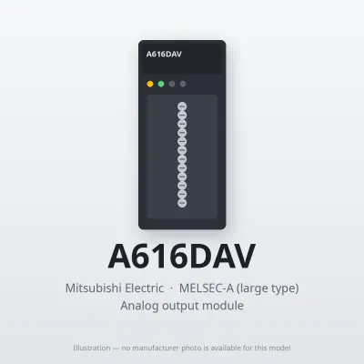 A616DAV Mitsubishi MELSEC-A Analog output module