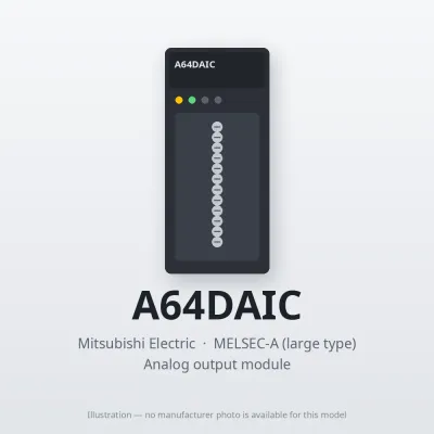A64DAIC Mitsubishi MELSEC-A Analog output module