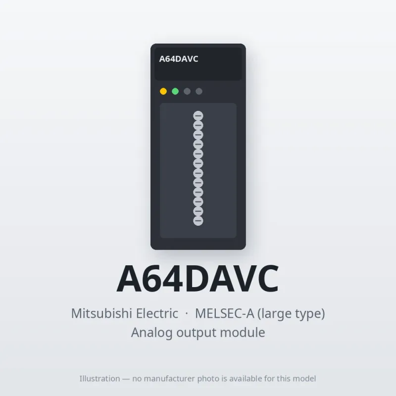 A64DAVC Mitsubishi MELSEC-A Analog output module