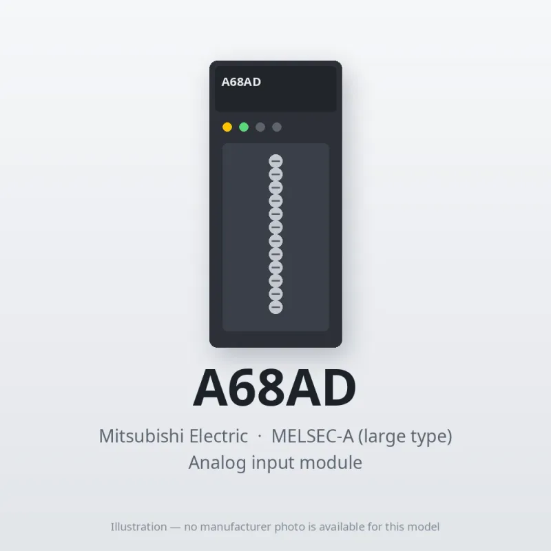 A68AD Mitsubishi MELSEC-A Analog input module