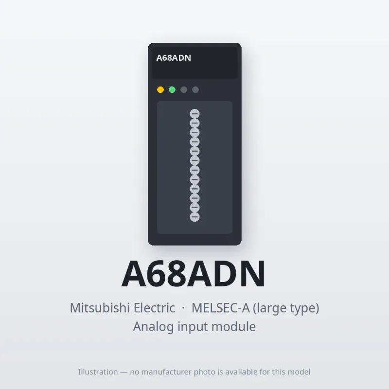 A68ADN Mitsubishi MELSEC-A Analog input module