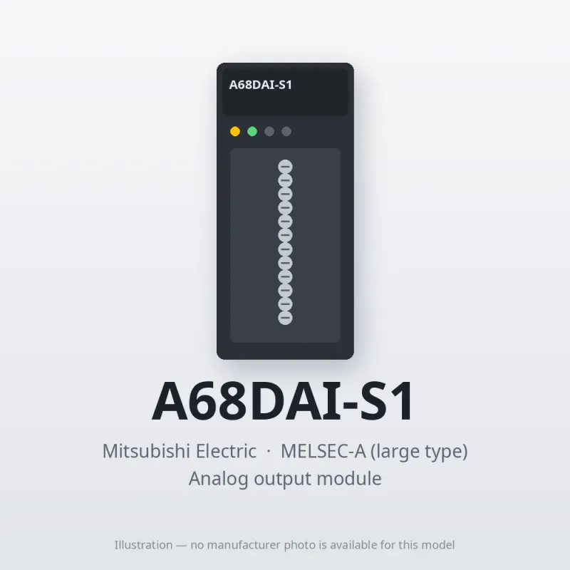 A68DAI-S1 Mitsubishi MELSEC-A Analog output module