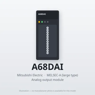 A68DAI Mitsubishi MELSEC-A Analog output module