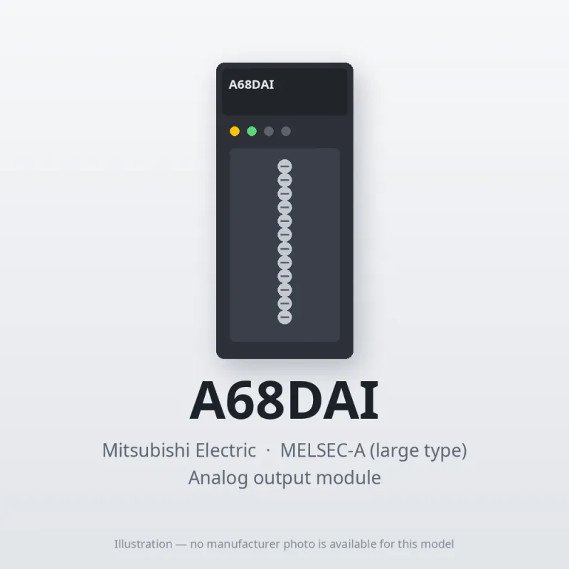 A68DAI Mitsubishi MELSEC-A Analog output module