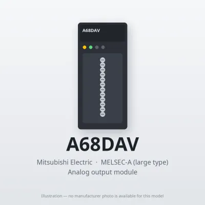 A68DAV Mitsubishi MELSEC-A Analog output module