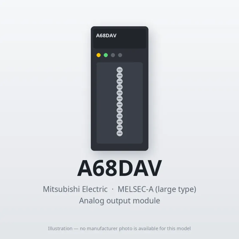 A68DAV Mitsubishi MELSEC-A Analog output module