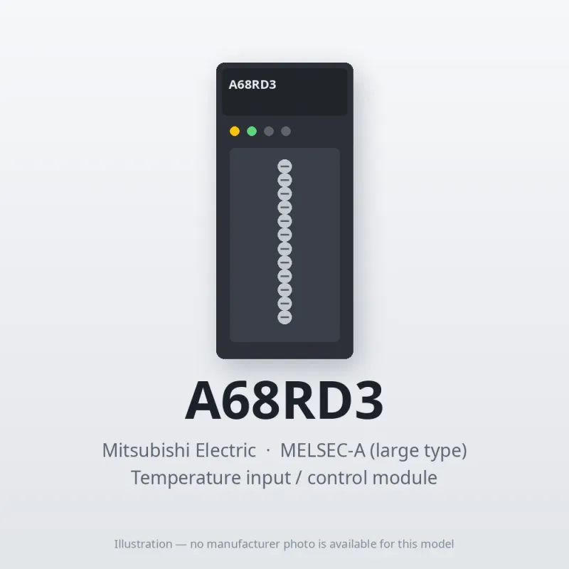 A68RD3 Mitsubishi MELSEC-A Temperature input / control module