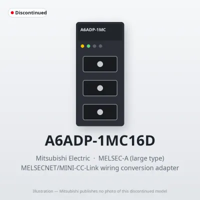 A6ADP-1MC16D Mitsubishi MELSECNET/MINI-CC-Link wiring conversion adapter