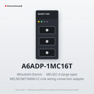 A6ADP-1MC16T Mitsubishi MELSECNET/MINI-CC-Link wiring conversion adapter