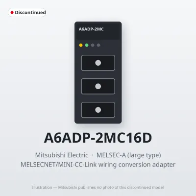 A6ADP-2MC16D Mitsubishi MELSECNET/MINI-CC-Link wiring conversion adapter
