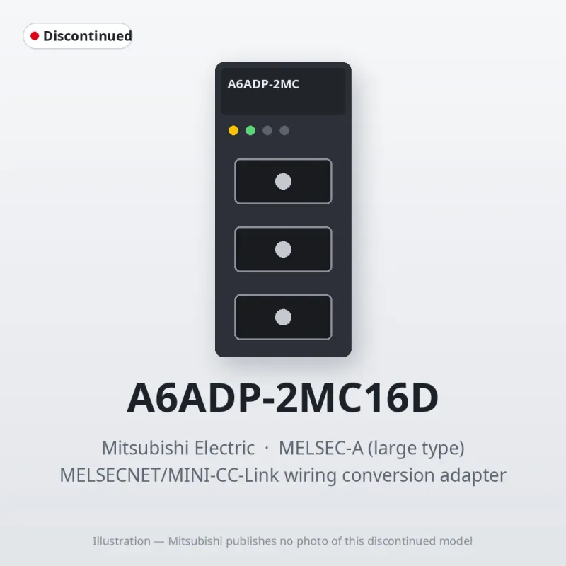 A6ADP-2MC16D Mitsubishi MELSECNET/MINI-CC-Link wiring conversion adapter