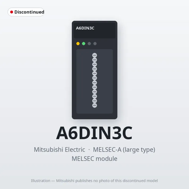 A6DIN3C Mitsubishi MELSEC-A Module