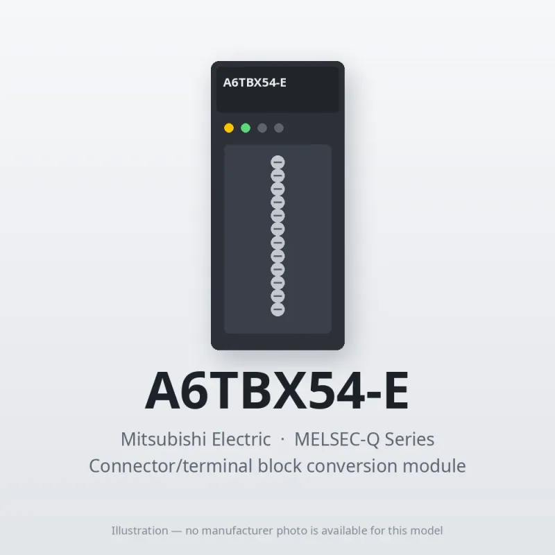 A6TBX54-E Mitsubishi MELSEC-Q Series Connector/terminal block conversion module