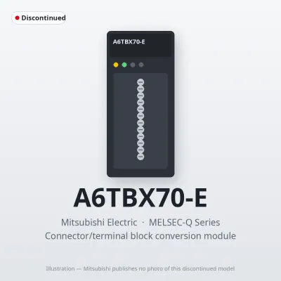A6TBX70-E Mitsubishi MELSEC-Q Series Connector/terminal block conversion module